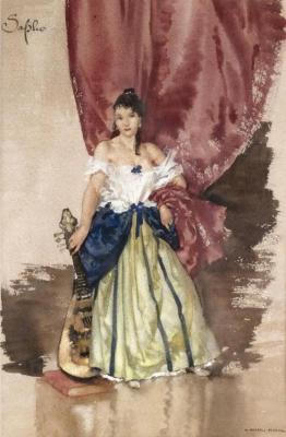 Sappho Artwork by Sir William Russell Flint