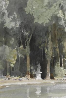 Souvenir Of Versailles Artwork by Sir William Russell Flint