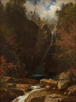 Glen Ellis Falls Artwork by Albert Bierstadt