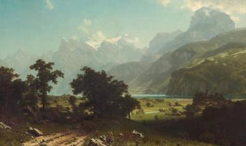 Lake Lucerne Artwork by Albert Bierstadt