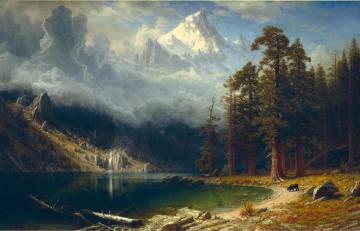 Mount Corcoran Artwork by Albert Bierstadt