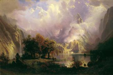 Rocky Mountain Landscape Artwork by Albert Bierstadt