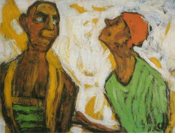 Conversation De Clowns Artwork by Christian Rohlfs