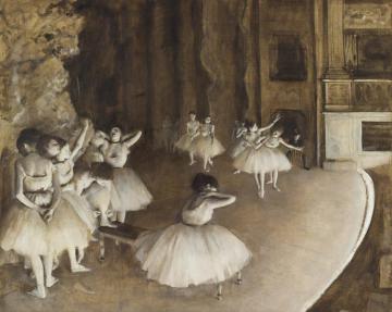 Ballet Rehearsal On Stage(répétition D'un Ballet Sur La Scène) Artwork by Edgar Degas