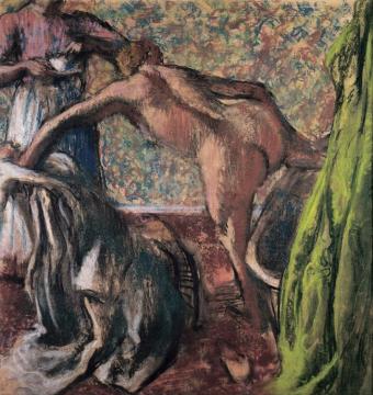 Breakfast After The Bath (the Bath) Artwork by Edgar Degas