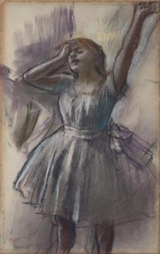 Dancer Stretching Artwork by Edgar Degas