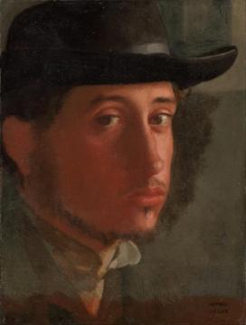 Edgar Degas Self-portrait Artwork by Edgar Degas