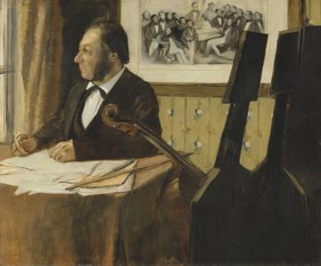Le Violoncelliste Pilet(the Cellist Pilet) Artwork by Edgar Degas