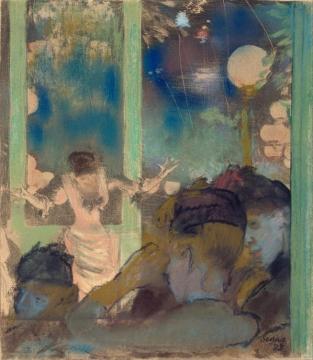 Mademoiselle Bécat At The Café Des Ambassadeurs Artwork by Edgar Degas
