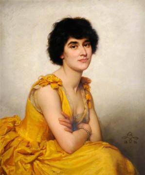 Portrait Of A Lady Artwork by Rudolf Lehmann