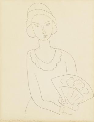 L'eventail De Mademoiselle Mallarme Artwork by Henri Matisse
