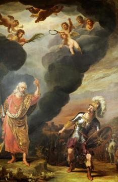 De Vorst Van Het Heir Des Heeren Verschijnt Aan Jozua Bij Jericho Artwork by Ferdinand Bol