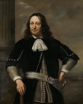 Portret Van Een Zee-overste,waarschijnlijk Vice-admiraal Aert Van Nes (1626-1693) Artwork by Ferdinand Bol