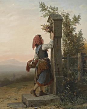 On The Way Home Artwork by Johann Georg Mayer von Bremen