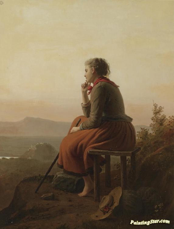 Auf Der HÖhe Artwork by Johann Georg Mayer von Bremen