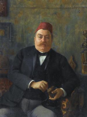 Portrait Of The Nubar Pasha Artwork by Theodoros Ralli