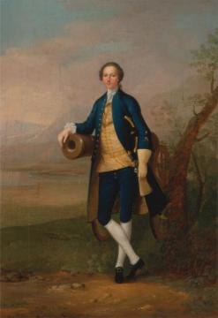 Gentleman With A Cannon Artwork by Arthur Devis