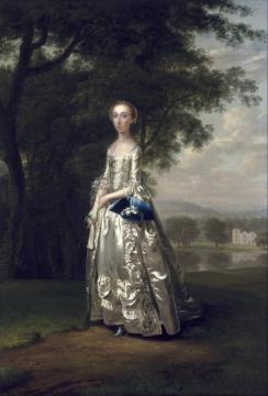 Portrait Of A Lady In A Landscape Artwork by Arthur Devis