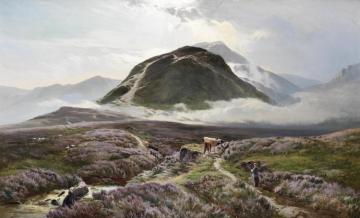 Carn Dearg And Ben Nevis From Achintee Artwork by Sidney Richard Percy
