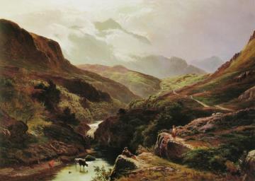 Percy Road To Loch Turret,1868 Artwork by Sidney Richard Percy