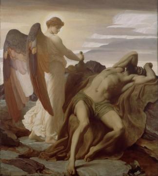 Elijah In The Wilderness Artwork by Sir Frederick Lord Leighton