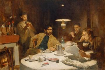 The Ten Cent Breakfast Artwork by Willard Leroy Metcalf