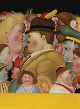 Personnages De Theatre (1980) Artwork by Fernando Botero