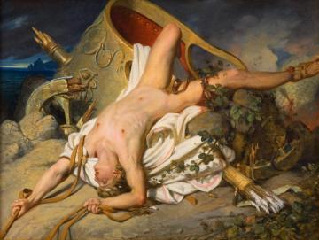 La Mort D'hippolyte, 1828 Artwork by Joseph Desire Court