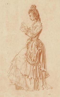 Girl In Spanish Dress, Mantilla Artwork by Sir William Russell Flint