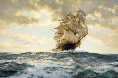 The Proud Ship Artwork by Montague Dawson