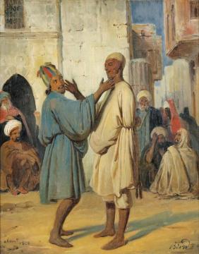 Scene Street Artwork by Francois-Auguste Biard