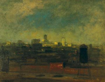 New York View Artwork by Roswell Morse Shurtleff