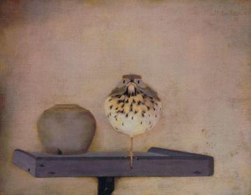 Bird On A Tray Artwork by Jan Mankes