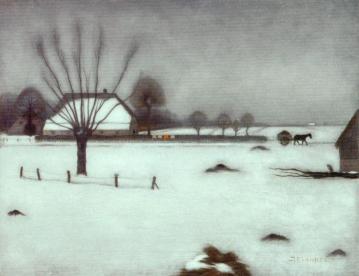 Winter In Eerbeek Artwork by Jan Mankes