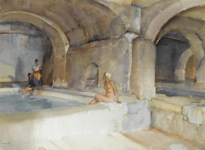 Echoing Ripples, St. Privat, Languedoc Artwork by Sir William Russell Flint