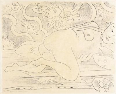 Nu Couche A La Coupe De Fruits Artwork by Henri Matisse