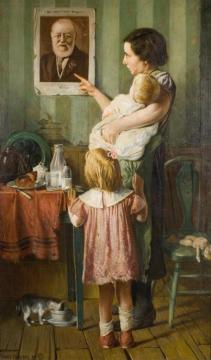 The Accusing Finger,1895 Artwork by Harry Roseland