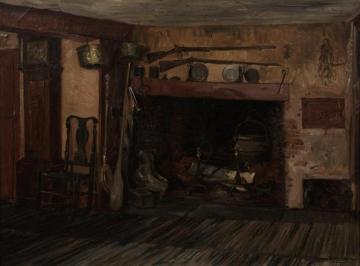 American Colonial Interiors (a Pair) Artwork by Harry Roseland