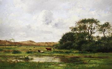 Cows In A Meadow Artwork by Pierre-Emmanuel Damoye