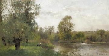 Lavandiers On The Water Artwork by Pierre-Emmanuel Damoye