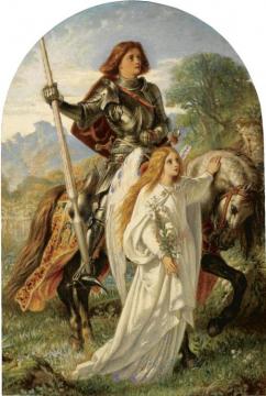 Sir Galahad And The Angel Artwork by Sir Joseph Noel Paton