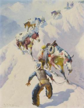 A Tough Alternative Artwork by William Robinson Leigh