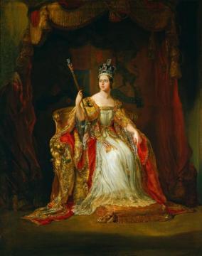 The State Portrait Of Queen Victoria Artwork by George Hayter