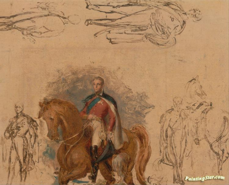 Studies For The Duke Of Wellington Artwork by George Hayter