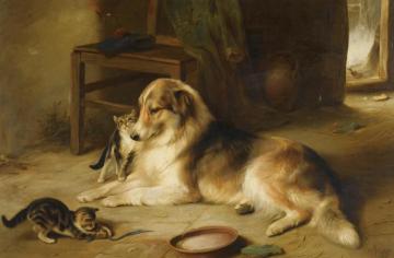 The Highland Hearth Artwork by Walter Hunt