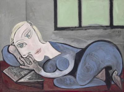 Femme Couchee Lisant Artwork by Pablo Picasso