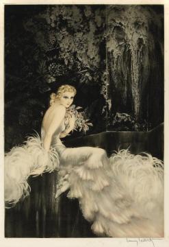 Orchids Artwork by Louis Icart