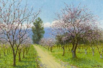 Almond Blossoms,los Altos Artwork by Theodore Wores
