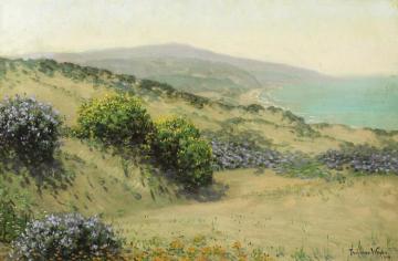 Wildflowers Along The Coast Artwork by Theodore Wores