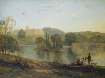 Blenheim Palace From The Lake Artwork by Thomas Creswick